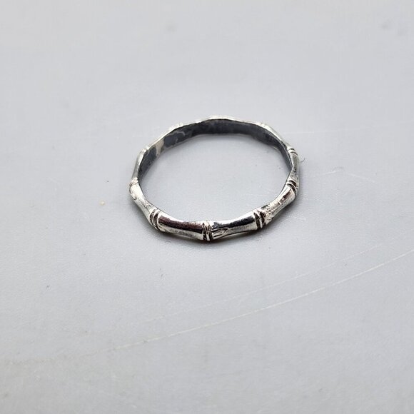 Sterling Silver Ring Bundle of 3 Bands 925 Sizes 5.5 7 and 7.5 - Picture 7 of 12